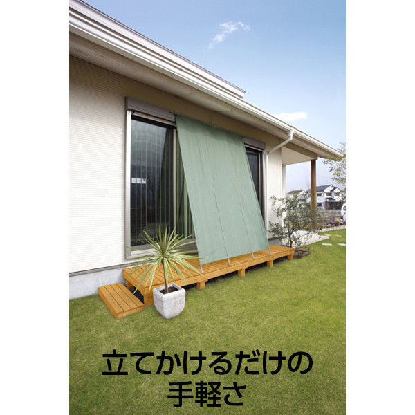 日よけ 洋風たてす (幅200/高さ220-265) Y-2020T(BR) 日よけ 洋風たて
