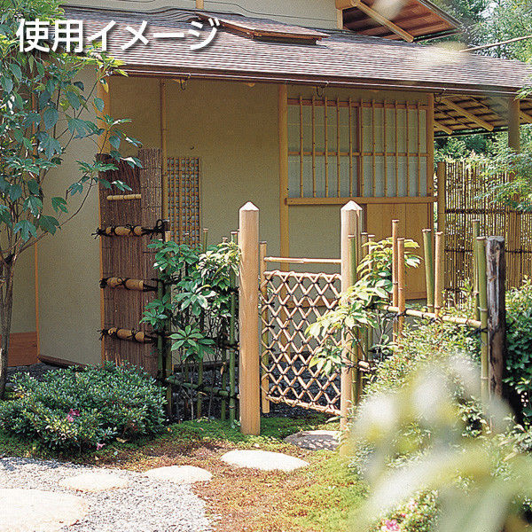 タカショー 合成竹木枠枝折戸 約幅600X厚さ35X高さ1000mm KE-4 1