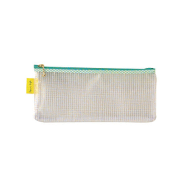 クリアーチェックケース ペンケース 黄 089-024 3個 銀鳥産業