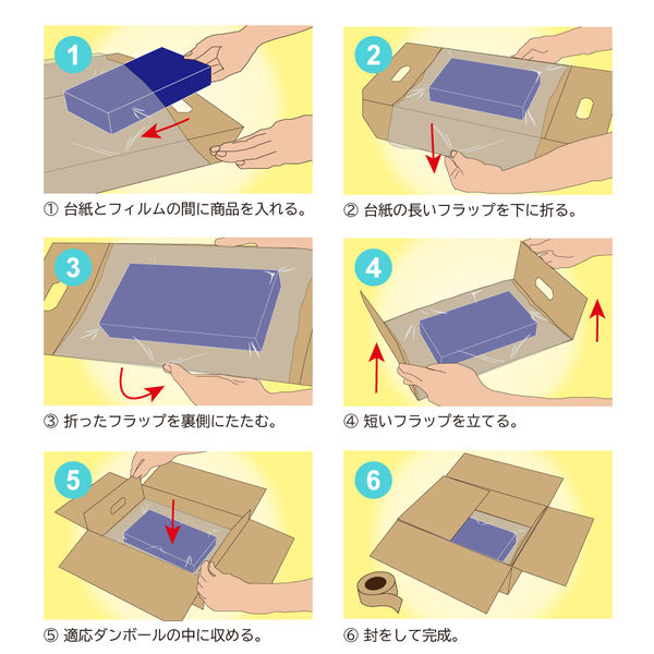 ダンボール用フィルムパッド A4用ー100 002122982 1ケース（200