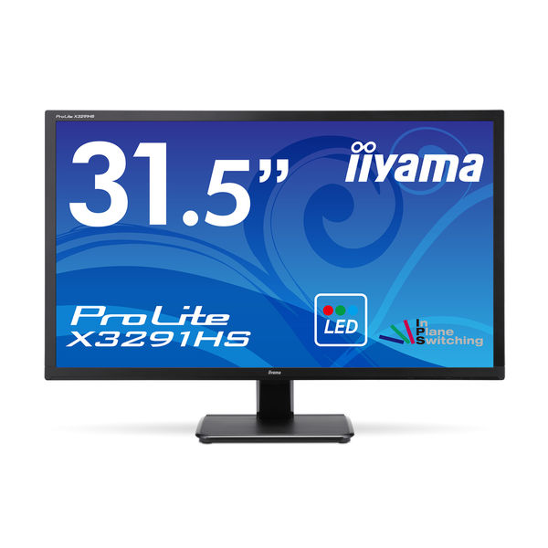 iiyama 31.5インチワイド液晶モニターProLite X3291HS-B1 フルHD(1920×1080)/HDMI/D-sub/DVI-D  1台