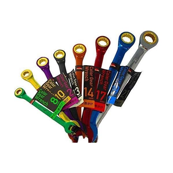 チャレンジミッケ　10巻セット 中正機械 MGW-10 カラーギアレンチ ゴールド 10mm 1セット(6個