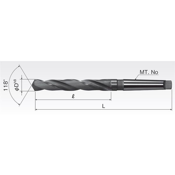 岡崎精工 テーパーシャンクドリル TD 36.0XMT4 1本（直送品） - アスクル