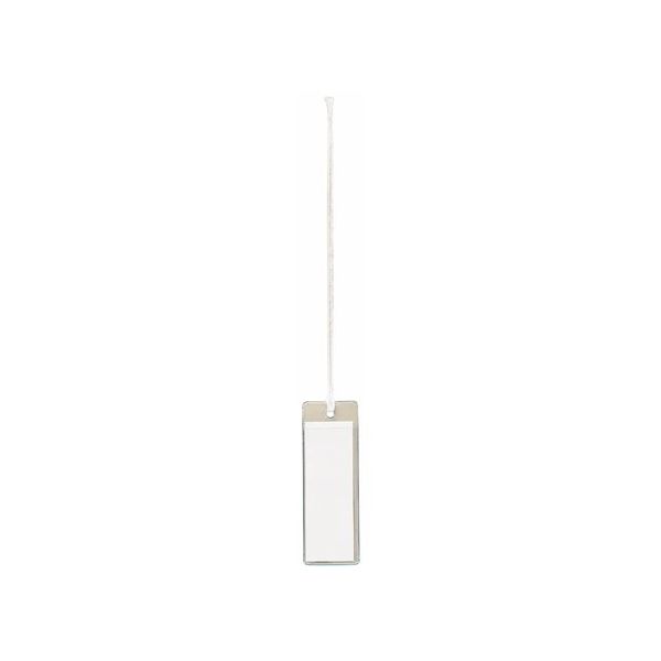 エスコ 37x65mm 線名札(角形/透明/10枚) EA475HD-83 1セット(100
