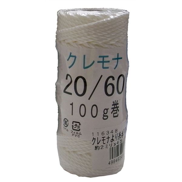 エスコ φ 2.0mmx 45m クレモナより糸 EA628AX-24 1セット(10個