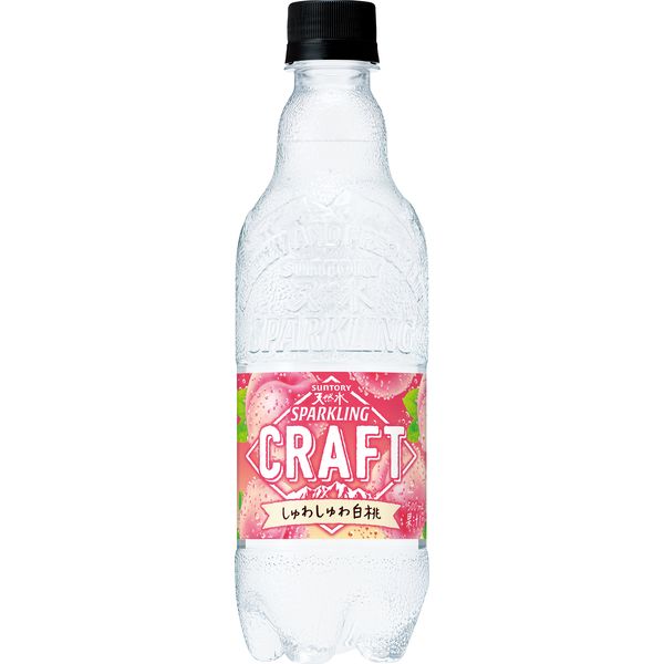 サントリー 天然水スパークリングCRAFT しゅわしゅわ白桃 500ml