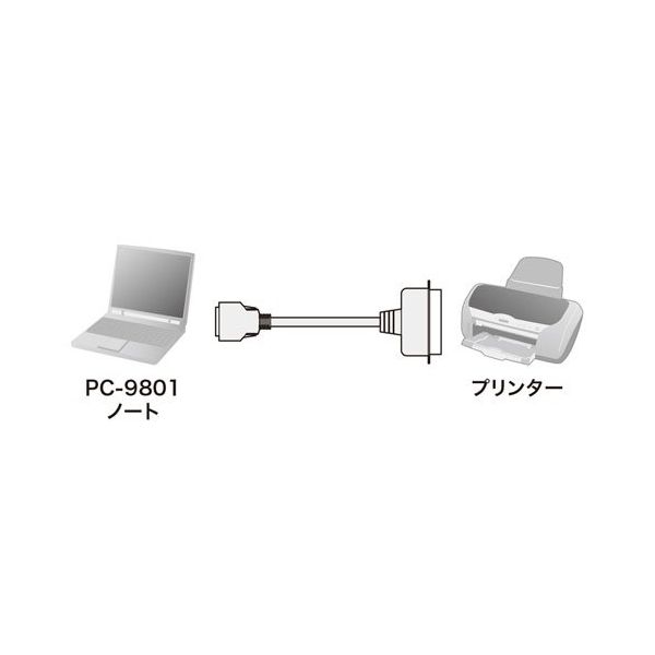 エスコ（esco） 2.0 m プリンターケーブル 1セット（3個） EA940PS-26