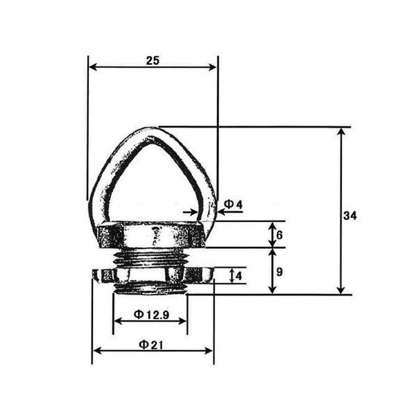 エスコ 蛍光灯器具吊り下げ用金具(4分/12mm) EA758XZ-51 1セット