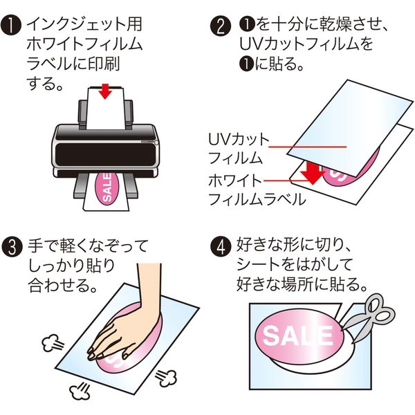 手作り ステッカー 安い キレイ に はがせる タイプ