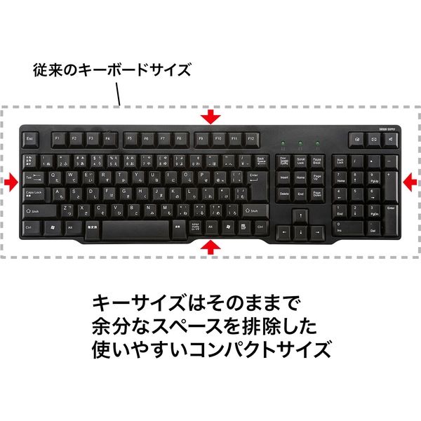 サンワサプライ USBキーボード SKB-L1UBKN 1個 - アスクル