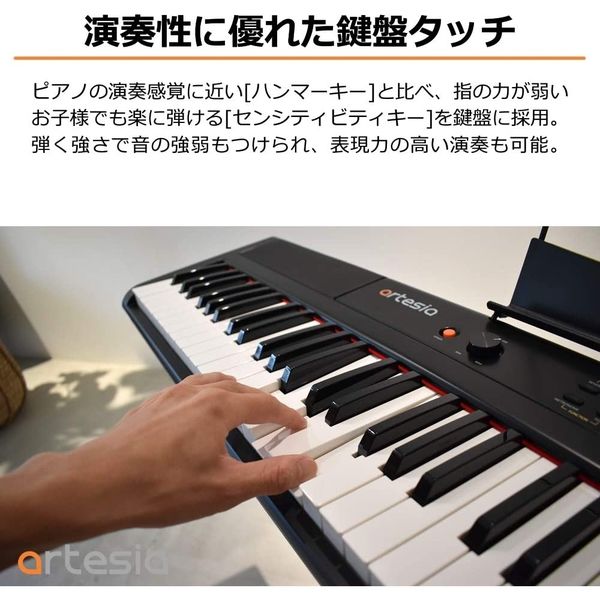 Artesia 電子ピアノ PERFORMER / BK 1箱(1個入)（直送品） - アスクル
