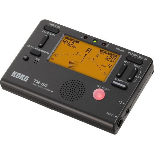 KORG チューナーメトロノーム TM-60-BK 1箱(3個入)（直送品）