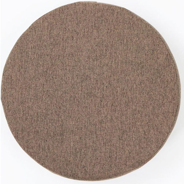 クラスアップ フロアクッション 直径40cm 円形 低反発 高反発 ブラウン