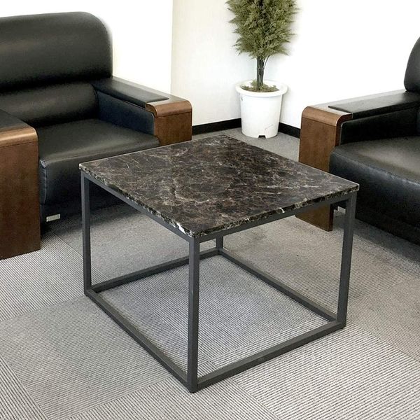 【東北〜関東地区限定】ワイルド切り株テーブル 軒先渡し】ニシキ工業 角ハイテーブル 幅600×奥行600×高さ1000mm