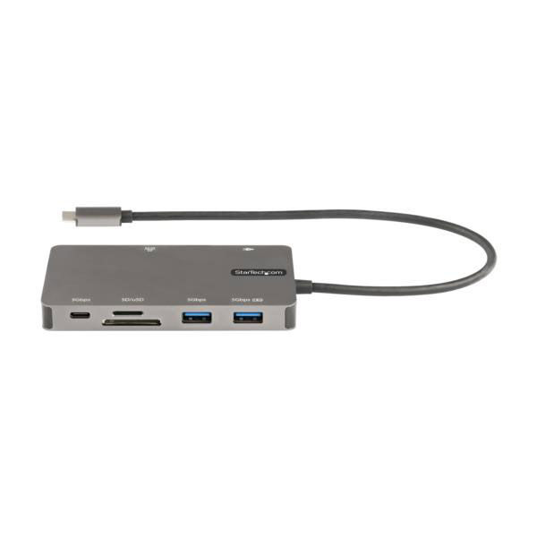 StarTech.com マルチポートアダプター/USB-C接続/シングルモニター/4K30Hz HDMI またはVGA/100W USB PDパスス