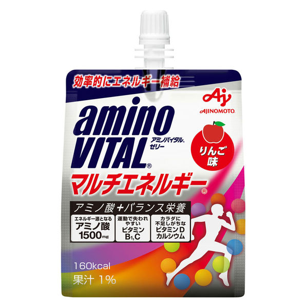 味の素 アミノバイタル ゼリー ドリンク マルチエネルギー アミノ酸 bcaa ビタミン 栄養補助食品 1セット（6個） - アスクル