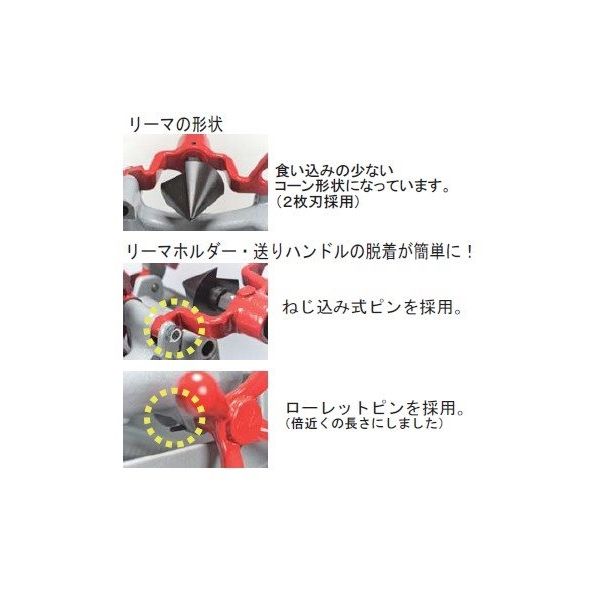 エスコ 1/4”ー 3”(80A) 電動ねじ切機 EA350XC-2B 1台（直送品） エスコ 重量物のため 商品のお届けが車上渡しになる場合があります