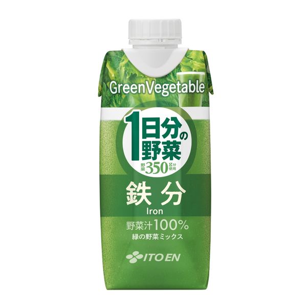 伊藤園 1日分の野菜 鉄分 緑の野菜ミックス 330ml キャップ付き 紙パック 1セット（24本）