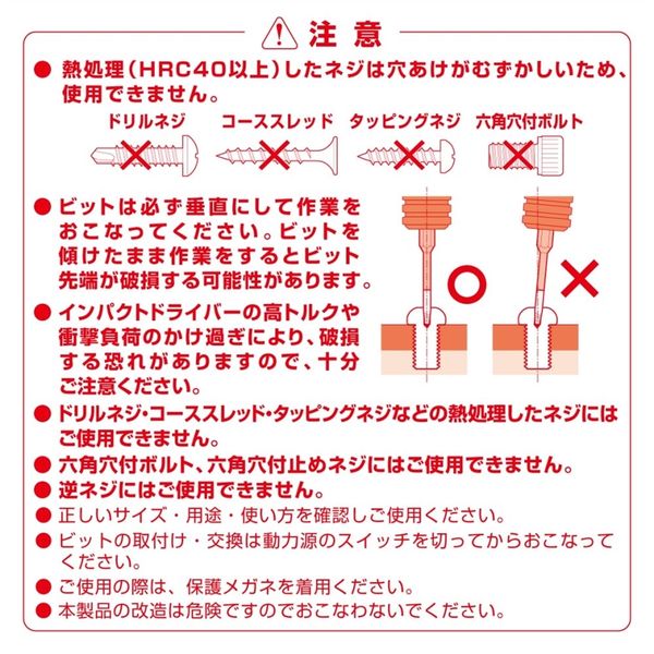 エスコ（esco） M6.0-8 細軸エキストラクターセット（ステンレスねじ