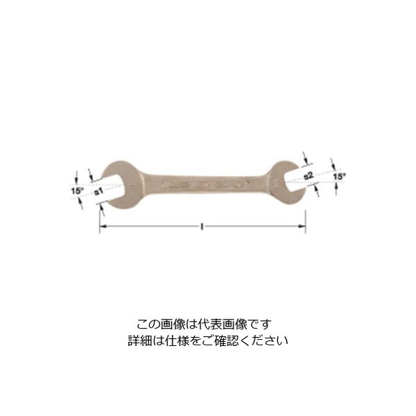 エスコ 15/16”x1・1/16” 両口スパナ(ノンスパーキング) EA642LE-17 1本