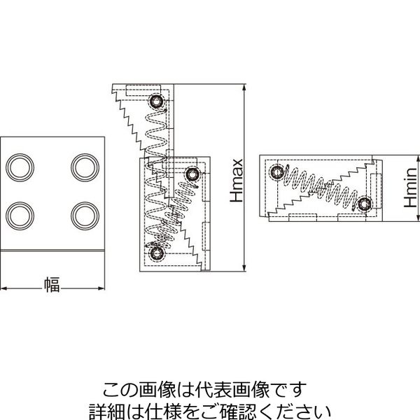 エスコ 37ー107mm ステップブロック(マグネット付) EA637DD-2 1個