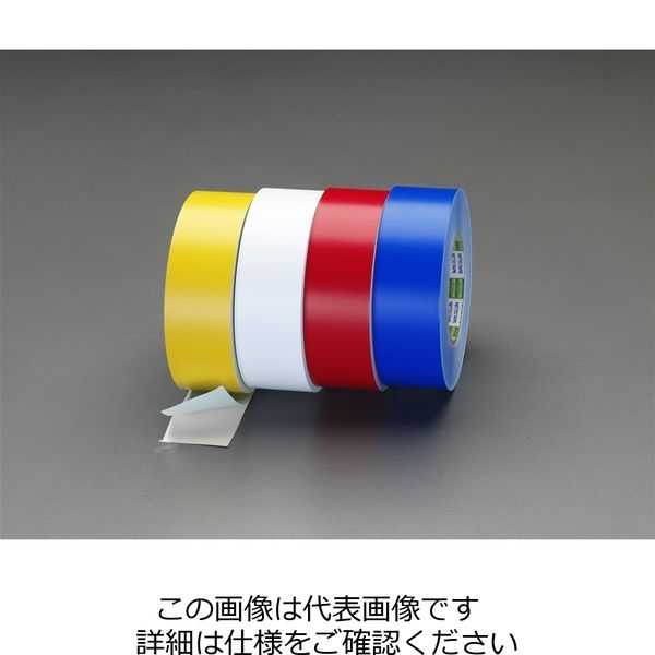 他の人はこちらも検索 エスコ 50mmx50m ラインテープ(白) EA944PE-50 1巻(直送品 粘着テープ
