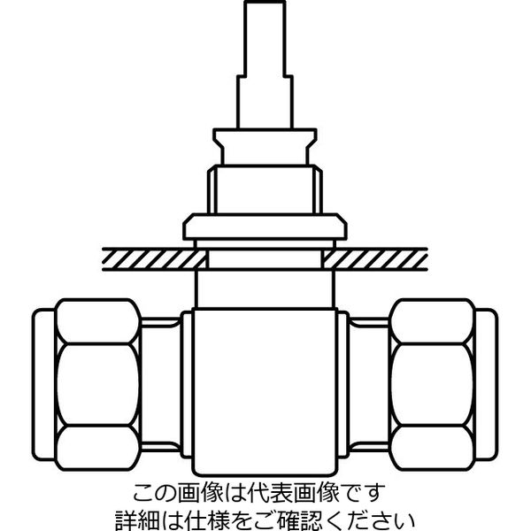 エスコ Rc 1/4” ニードルバルブ(ステンレス製) EA470CN-2 1個（直送品） - アスクル