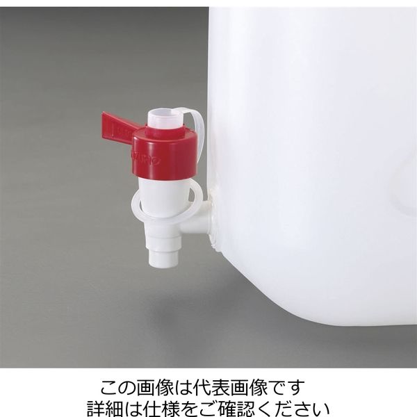 エスコ 20L 広口ポリタンク(ケミカルコック付) EA508AV-120 1個