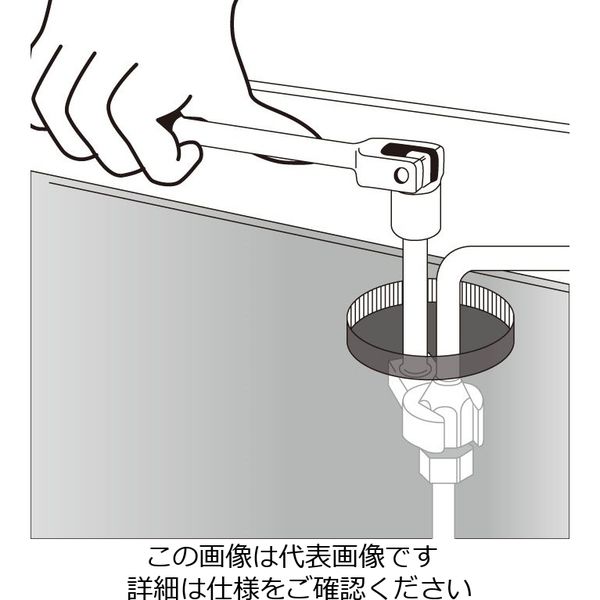 エスコ（esco） 3/8”DRx1・11/16”［CROW-FOOT］スパナ 1個 EA617YS-120