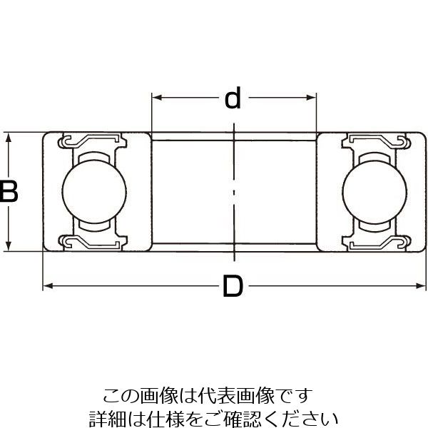 エスコ [6220ZZE] 密封型ベアリング EA966A-40 1個（直送品） - アスクル