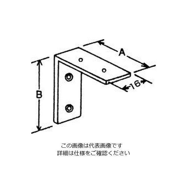 エスコ 120x120mm フラットアングル(ステンレス製/2個) EA951ER-120 1