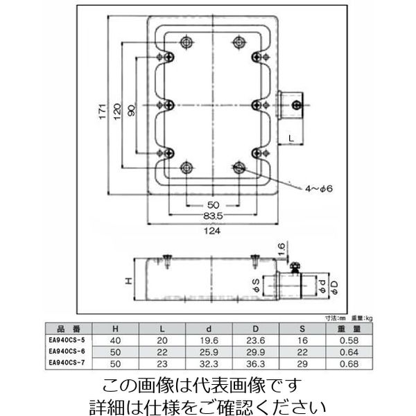 エスコ E25 露出スイッチボックス(1方出/3個用) EA940CS-6 1セット(2個