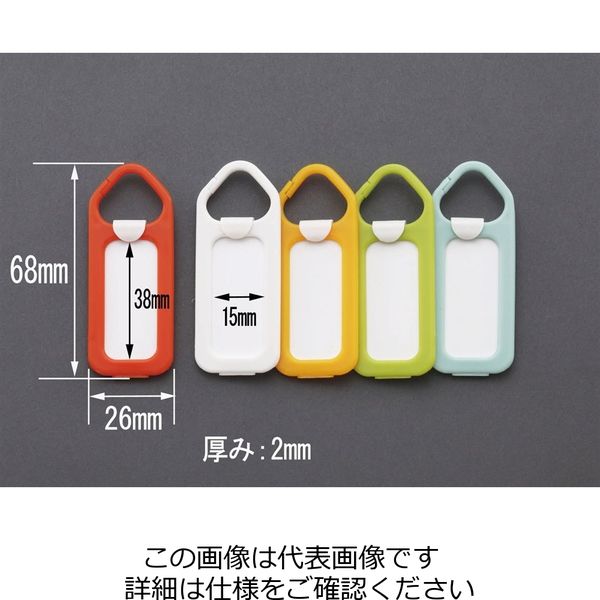 エスコ 26x68mm ネームタグ(5個) EA956VA-19 1セット(200個:5個×40セット)（直送品）