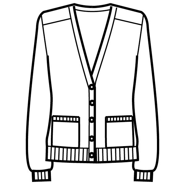 フォーク（FOLK） ナースカーディガン ネイビー 11号 A300-1