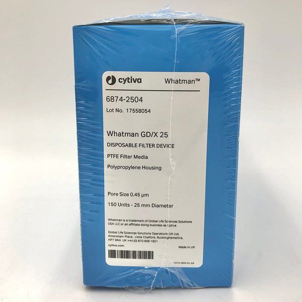 GD/X シリンジフィルター PTFE φ25mm・0.45μm 1箱(150個入) 6874-2504 1箱(150個)（直送品） - アスクル