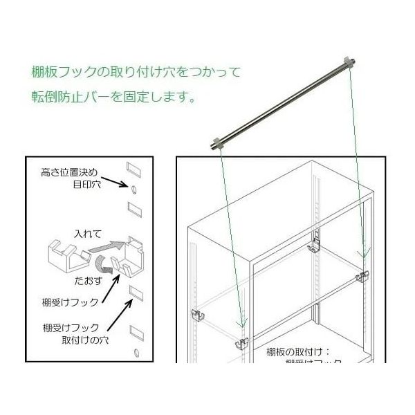 アズワン セレクトラボ幅900用ストップバー 1-3375-03 1個（直送