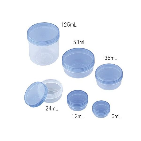 送料無料 日本 馬野化学容器 3 125mL 青クリア UG軟膏壺(UVカットクリアタイプ) 創傷ケア・包帯