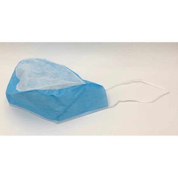 アズワン ディスポキャップ(後ろ結びタイプ) 青 100枚入 6-991