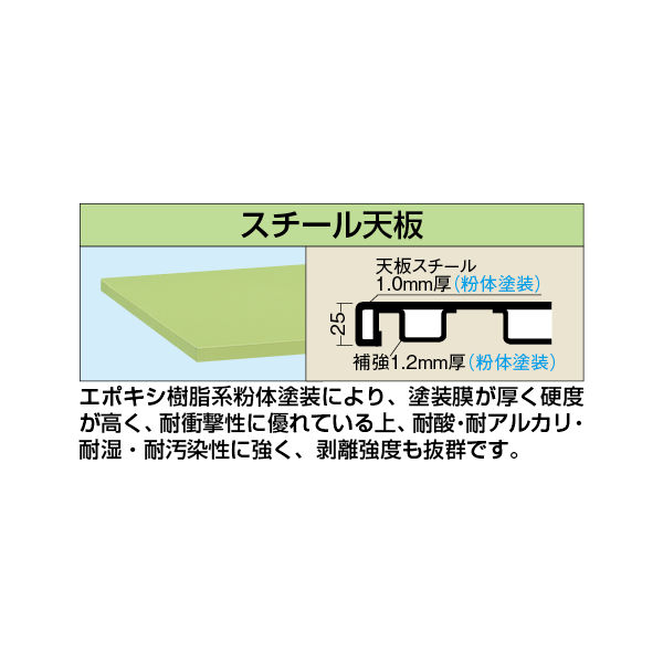 サカエ 軽量用天板 KSー1275STC 1枚(直送品) - アスクル サカエ 軽量用天板 KSー1275STC 1枚(直送品) - アスクル