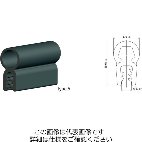 エスコ（esco） 4 ー 5 mm/20m ガスケット（はさみ込み型） 1個