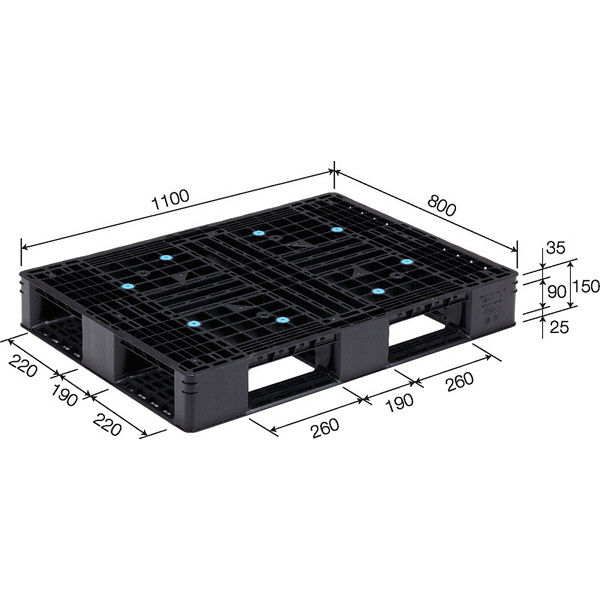 サンコー パレット D4-811-3 80885000BKRCP （直送品） - アスクル