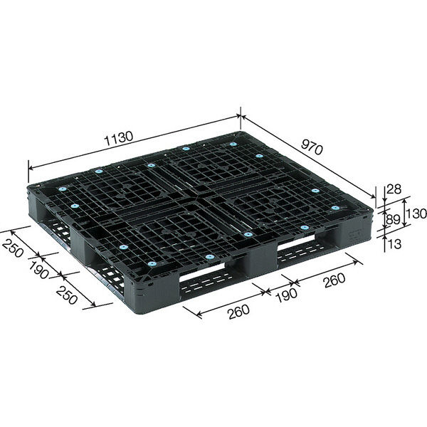 サンコー パレット D4-097113 81090600BKRCP （直送品） - アスクル