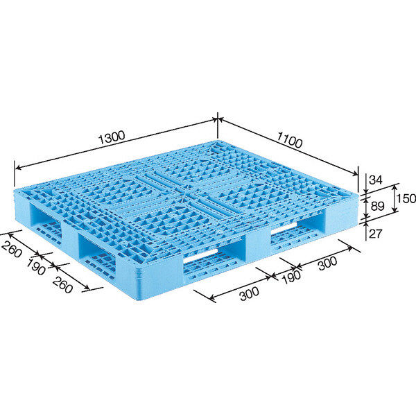 サンコー パレット D4-1113-3 81430600BL510 （直送品） - アスクル