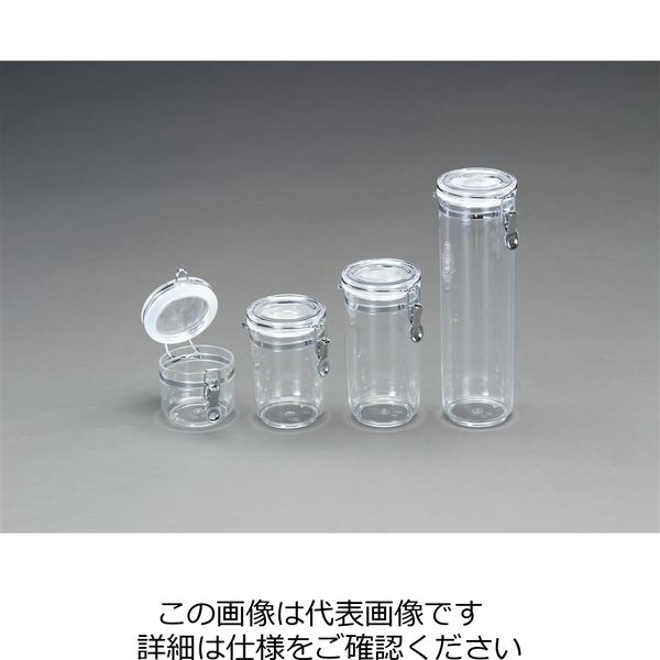 エスコ φ132x145mm/0.70L 密閉容器(ポリスチレン製) EA508AR-12 1