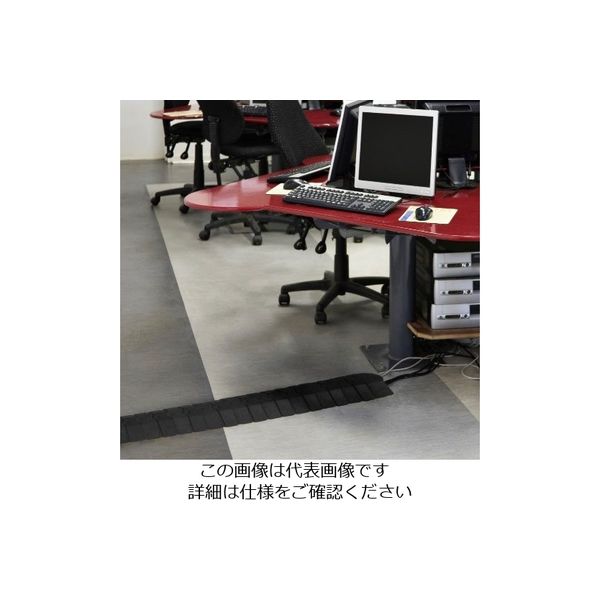 エスコ 76x19mmx1m ケーブルプロテクター(黒) EA983PL-2 1本（直送品）