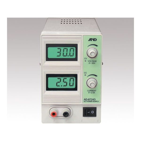 エー・アンド・デイ 直流安定化電源 AD872*シリーズ 20Vー5A AD-8722D 1台(1個) 1-5314-13（直送品）