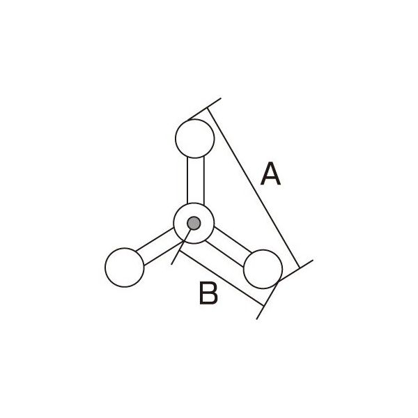 杉山製作所 三つ足スタンド(支柱付) 2-9826-02 1台（直送品）