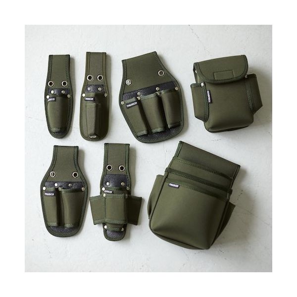 トラスコ中山 TRUSCO 腰袋3段 オリーブドラブ TWP-03OD 1個 488