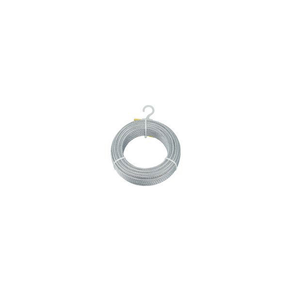 TRUSCO(トラスコ中山):メッキ付ワイヤロープ Φ6mmX50m CWM-6S50 オレンジブック 4891074 70726f647563742f32303234313130
