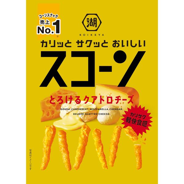 スコーン とろけるクアトロチーズ 6袋 湖池屋 スナック菓子 おつまみ 